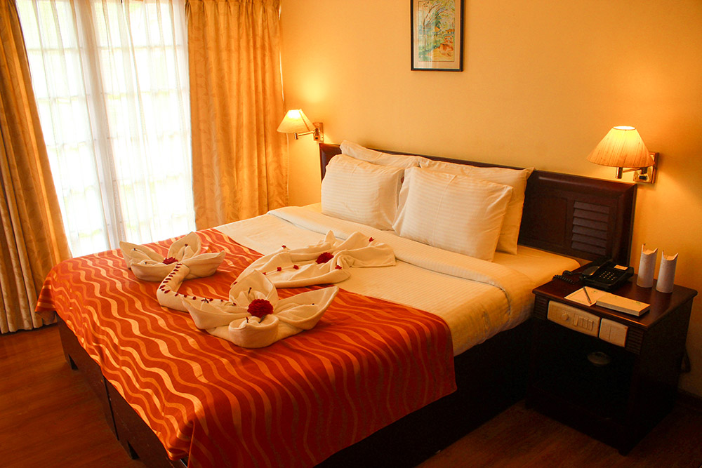 Standard bedroom in the Munnar resort of The Siena Village 2